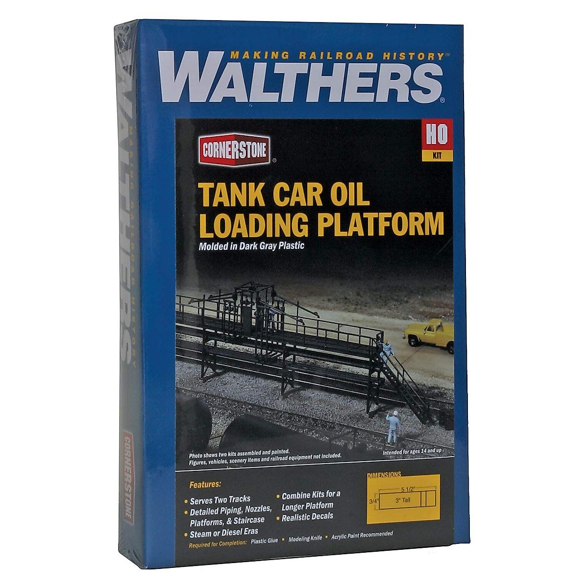thumbnail image 2 of Walthers Cornerstone HO Scale Model Oil Loading Platform – 8" Kit, 933-3104 2 of 2