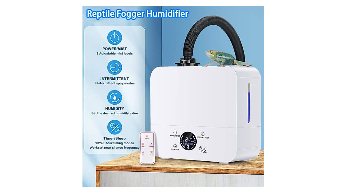 Smart Reptile Fogger - Adjustable Humidity & Timer