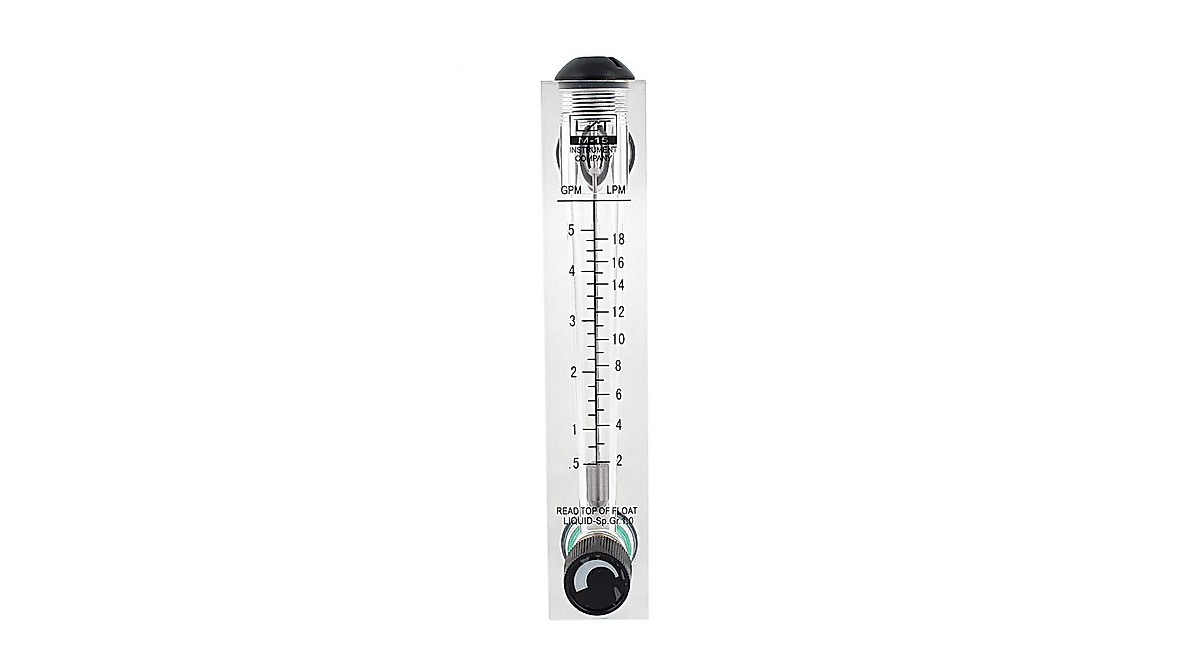 Tatoko Flowmeter 0.5-5GPM Panel Water Flow Meter for Accurate Measurement