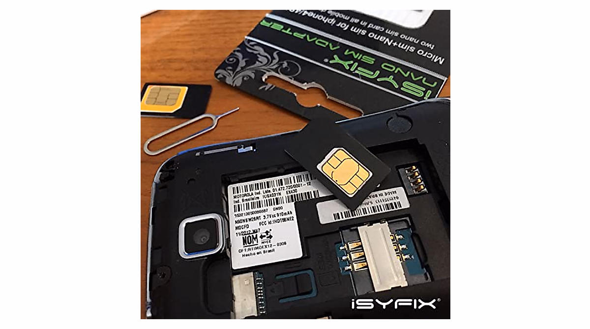 iSYFIX 4-in-1 SIM Card Adapter Kit for Nano, Micro & Standard SIMs