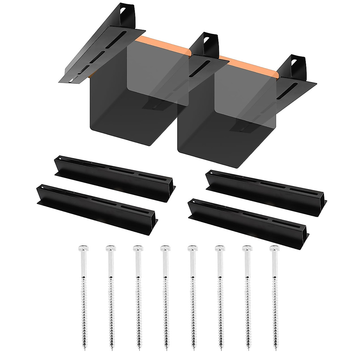 Garage Overhead Storage Racks for Bins | Adjustable Ceiling Totes