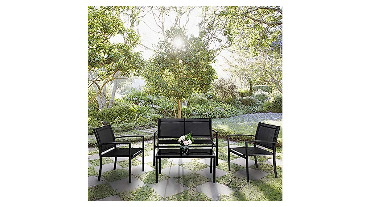 VINGLI 4 Pieces Patio Furniture Set - Modern & Stylish