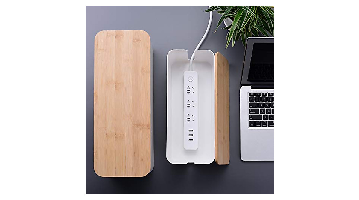 Large 2 Pack Cable Management Box - Organize Cords Today