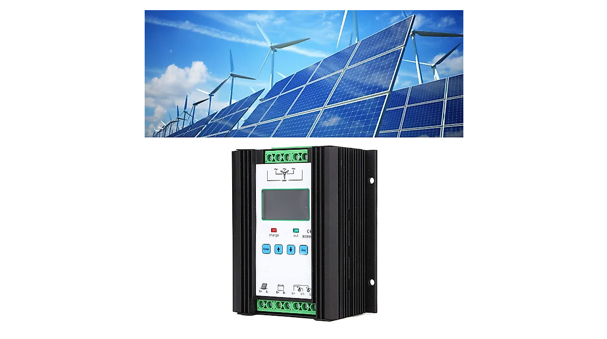 Wind Solar Hybrid Controller 600W - Smart Digital Regulator 12V/24V