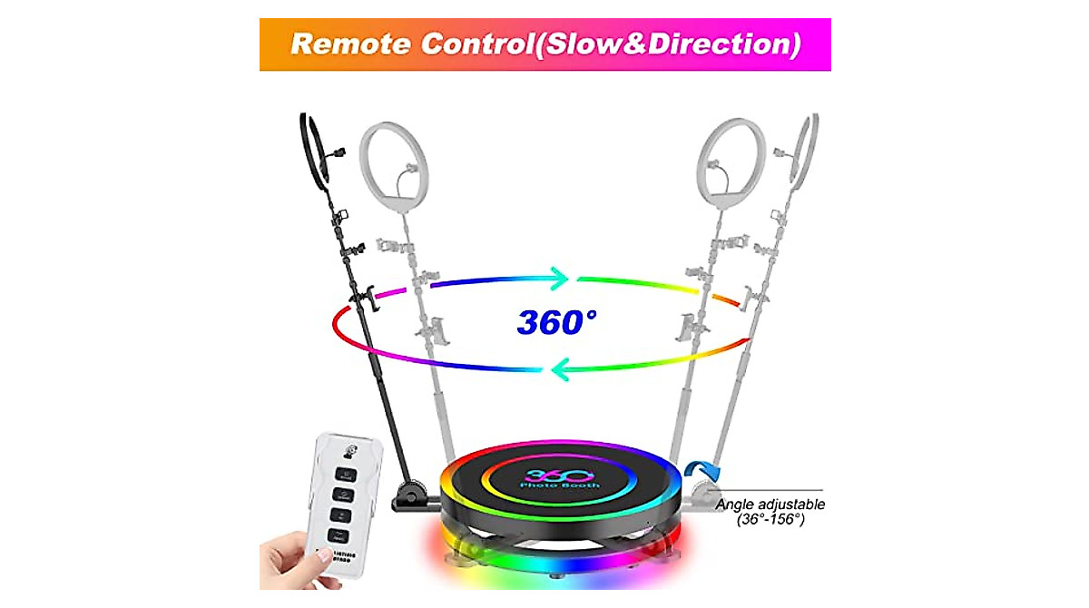 Upgrade 360 Slow Spin Photo Booth for Parties & Events | GGMEEK