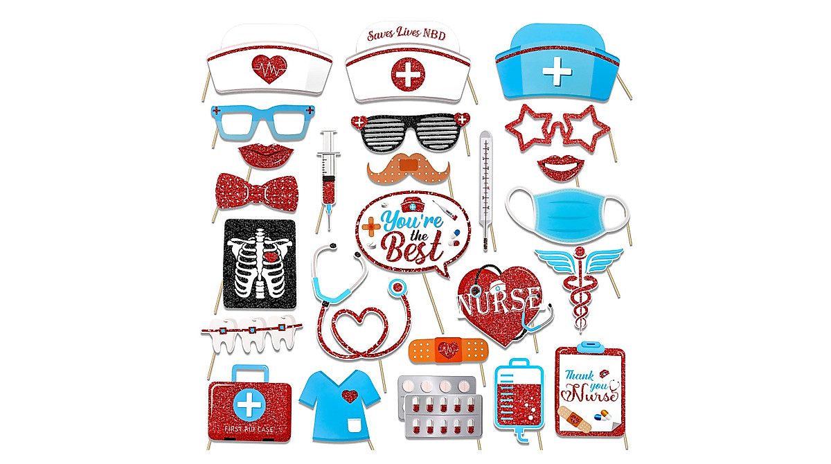 Thank You Nurses Photo Booth Props - 25 Fun Party Essentials