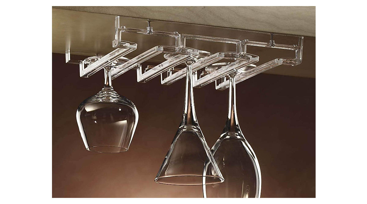 Prodyne Acrylic Stemware Rack – Stylish Kitchen & Bar Organizer