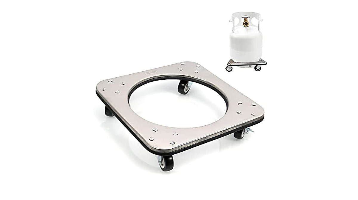 Buy CNQLIS Movable Propane Cylinder Base with Brake Wheels