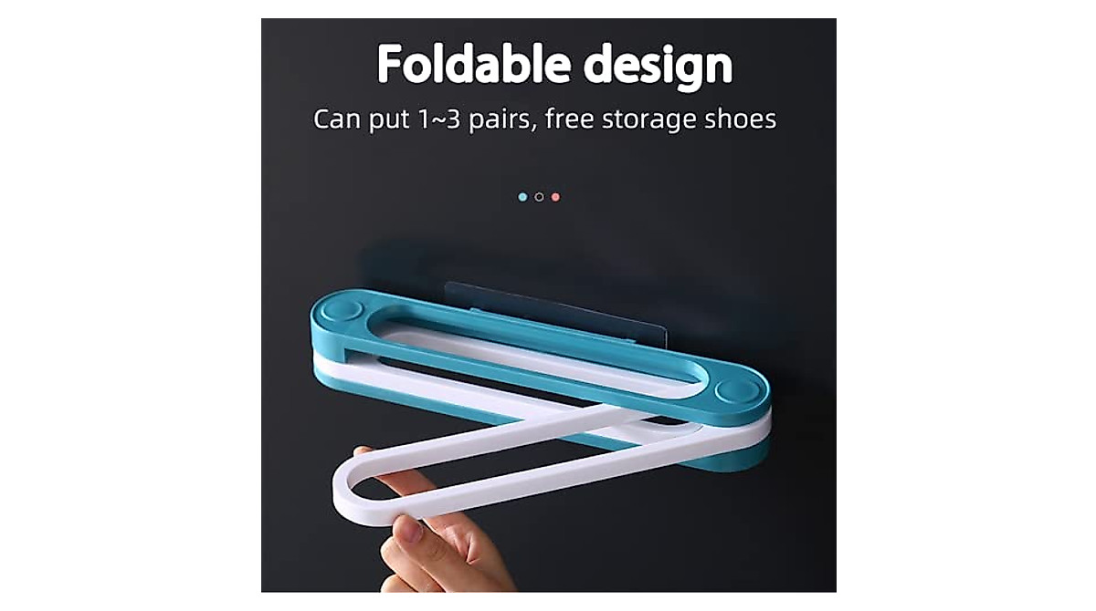 YihuiDurable Wall-Mounted Slipper Rack - Space Saver