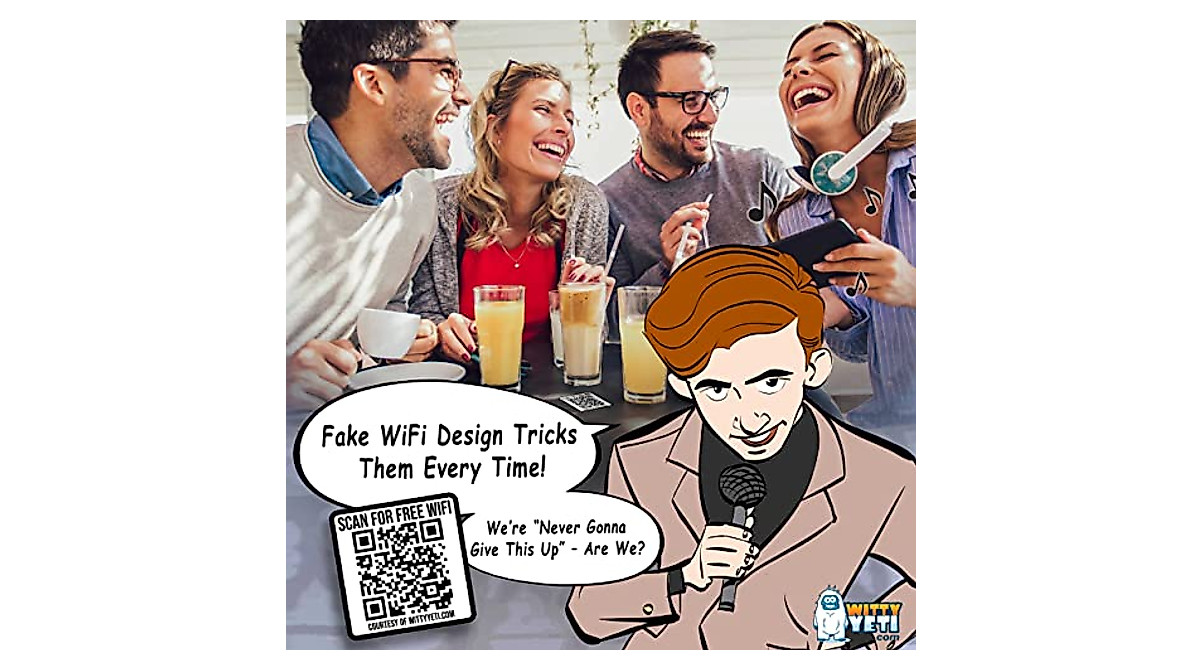 Hilarious 2x2 Rick Roll QR Code Stickers for Pranks - 25 Pack