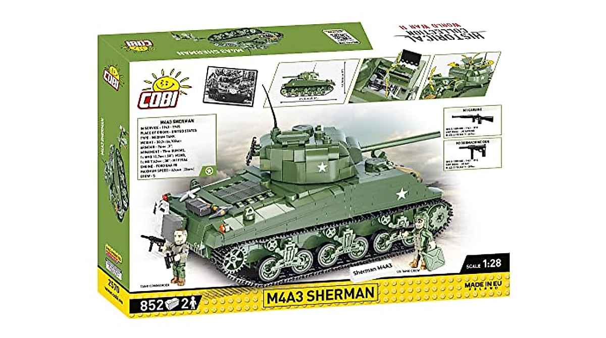 COBI M4A3 Sherman Tank: WWII Historical Block Model