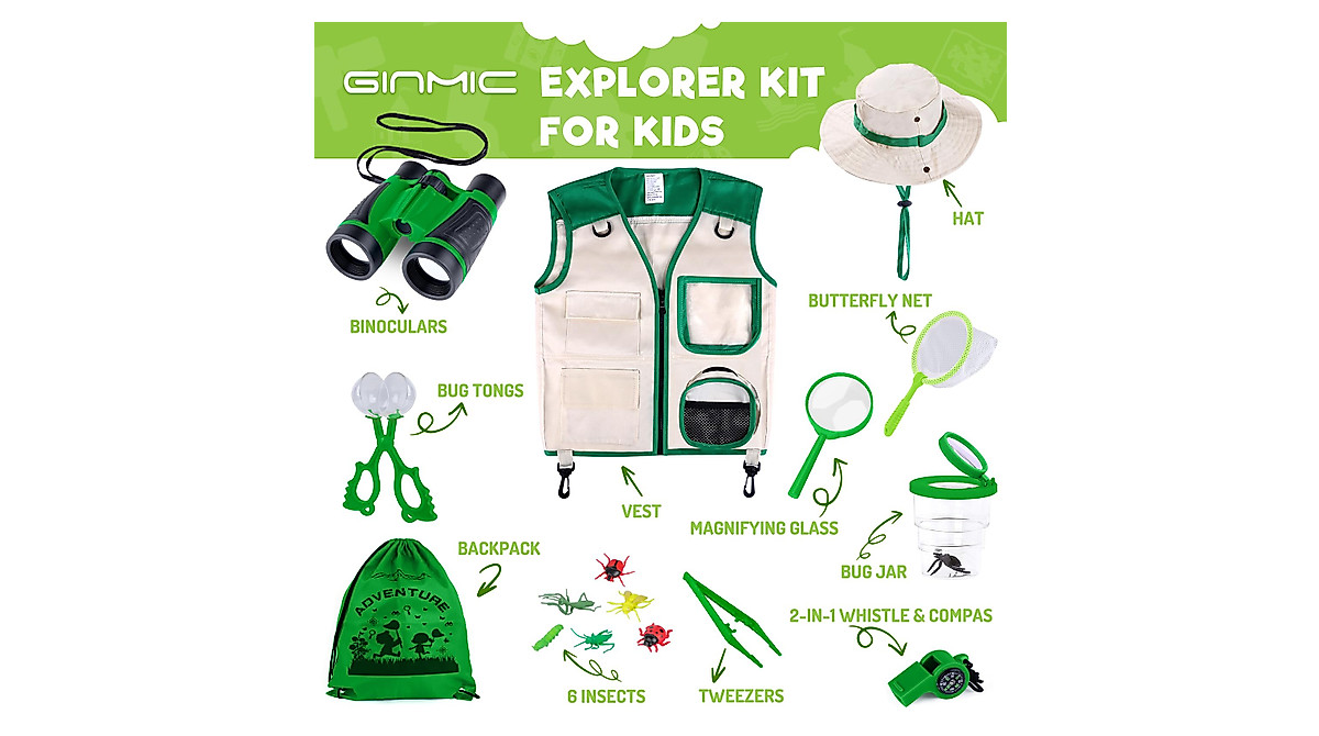 Kids Explorer & Bug Catching Kit - Outdoor Adventure Set for Ages 3-12
