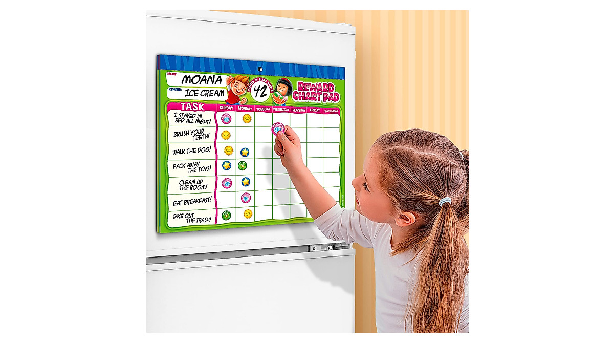 Behavior Reward Chart System for Kids - 26 Chore Charts & 2800 Stickers
