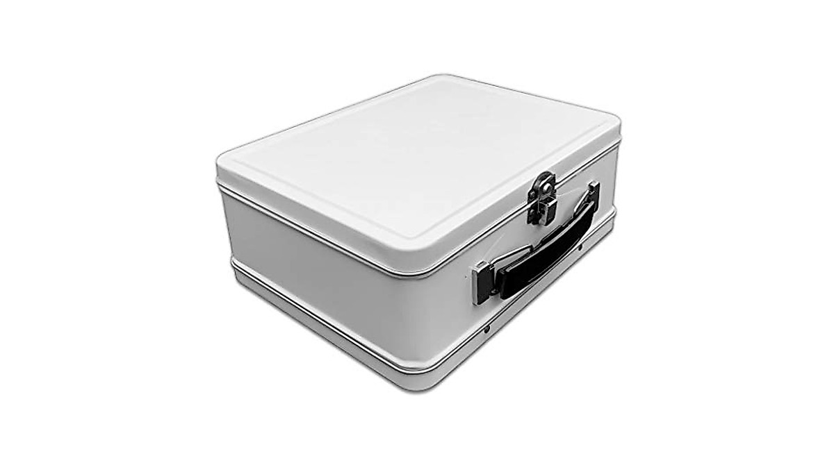 DIY Medium White Lunch Box for Storage & Crafts