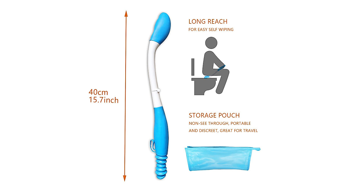 JJHREI Foldable Butt Wiper: Self-Wipe Toilet Aid for Limited Mobility