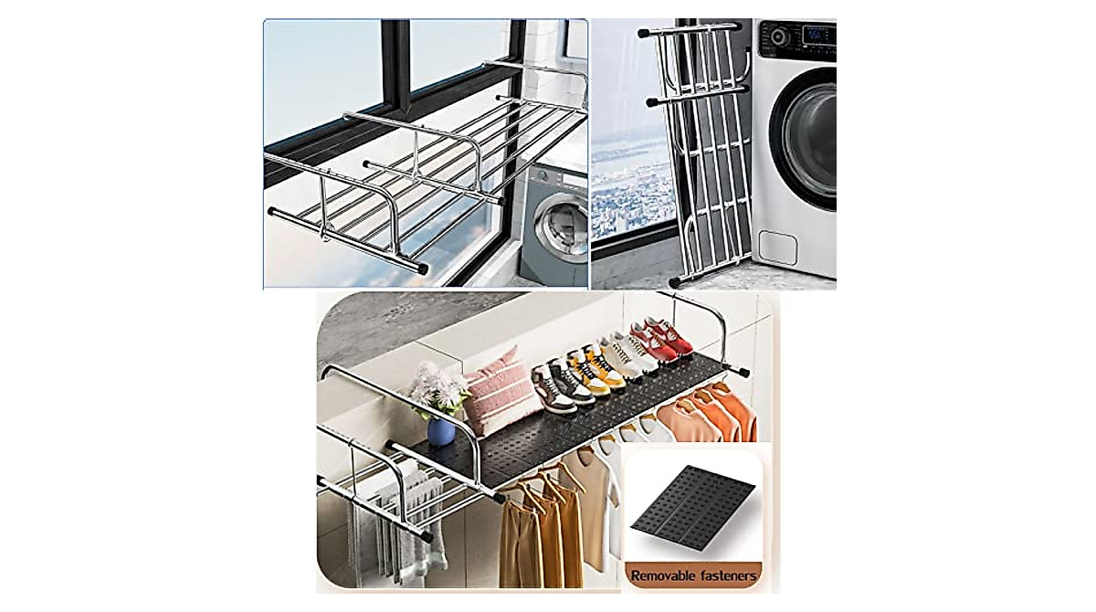Extendable Stainless Steel Balcony Drying Rack