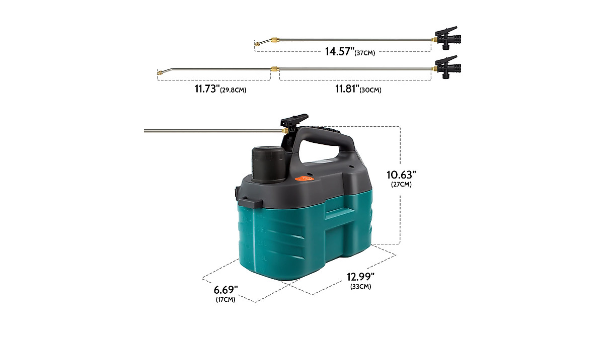VISOTECH Battery Powered Sprayer - Lightweight & Powerful