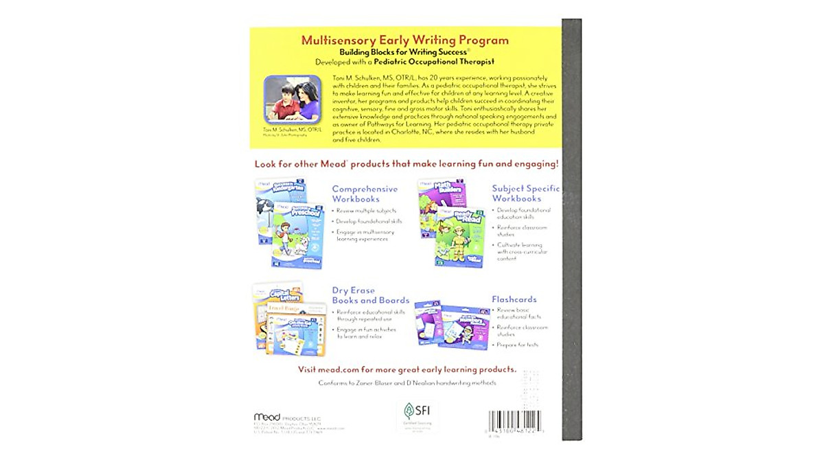 Mead Learn To Letter Writing Book for Kids