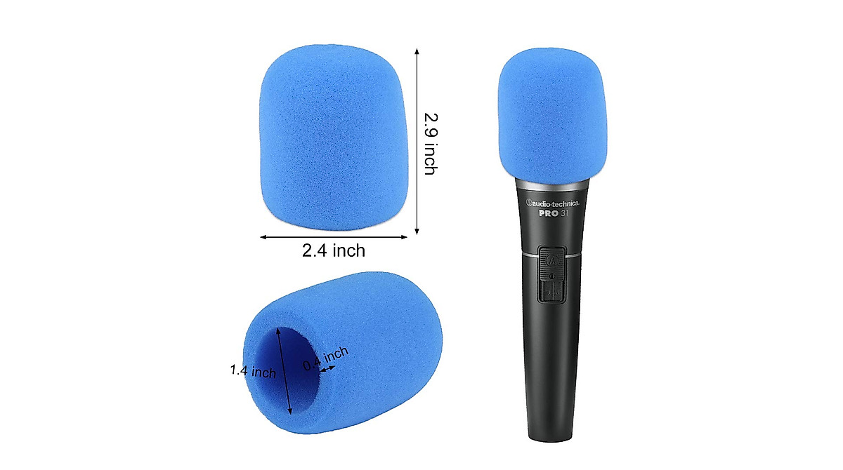13 Pack Microphone Windscreens - Bright Color Foam Covers for Karaoke ...