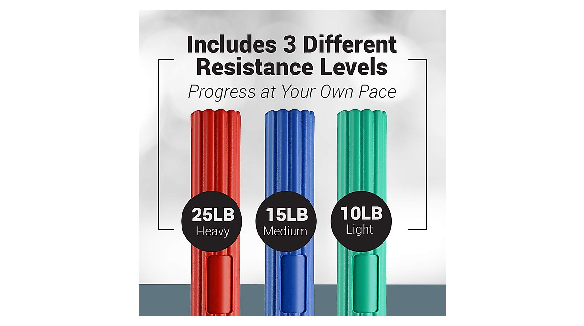 Logest Twist Hand Exerciser Bars - Grip Strength & Pain Relief