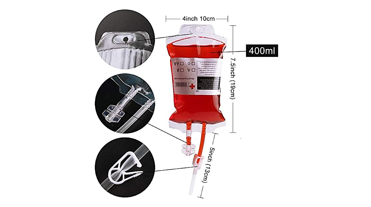 Halloween Blood Bags - 10 Pack for Party Favors