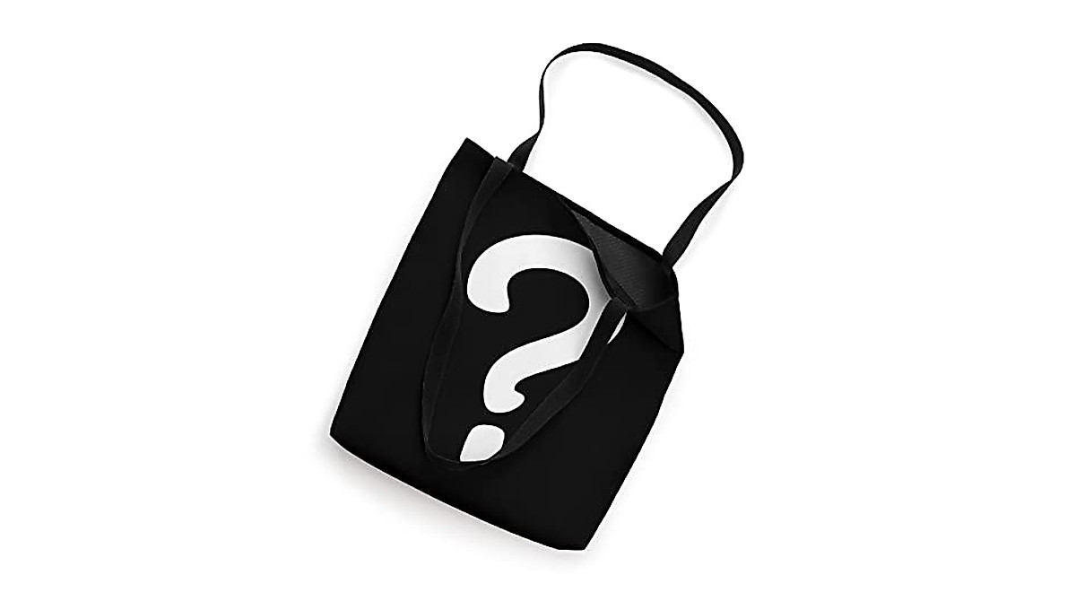Question Mark Tote Bag - Unique Guess Who Costume Accessory
