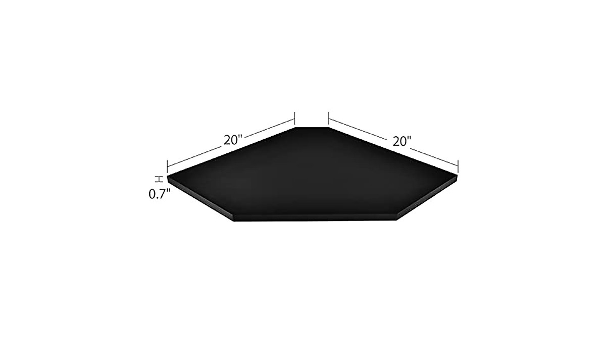 JOLLYMER 20-Inch Corner Floating Shelf - Elegant Wall Storage