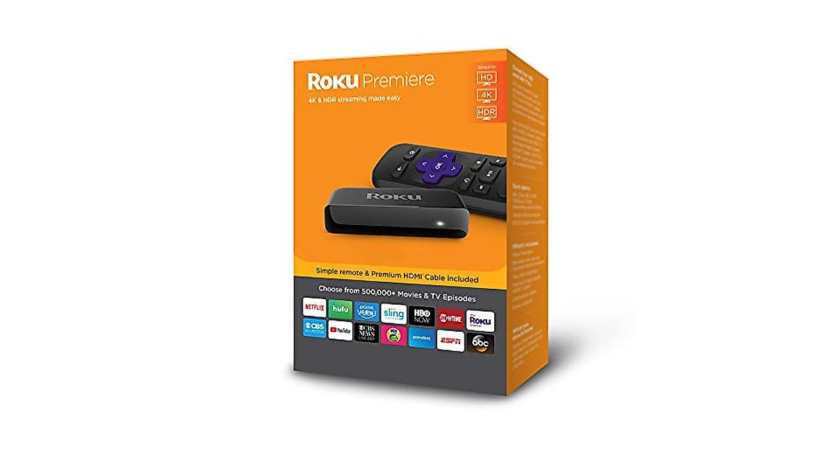 Roku 3920X Premiere Streaming Player - 4K HDR & Easy Setup