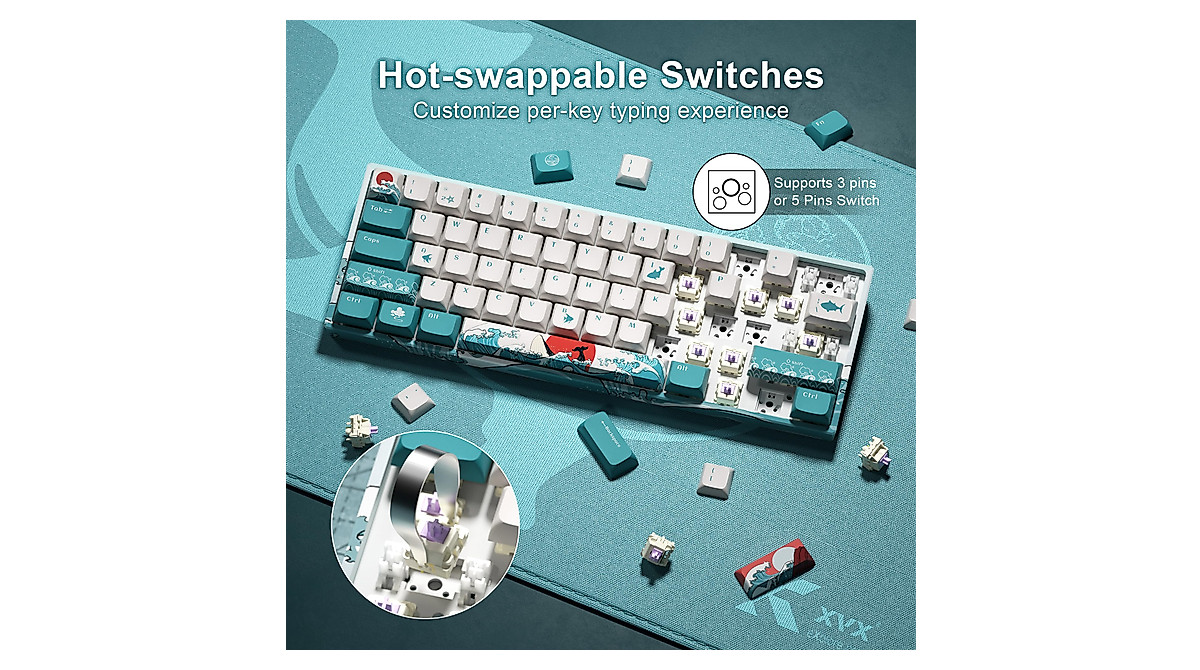 XVX M61 Pro: 60% Wireless Mechanical Keyboard