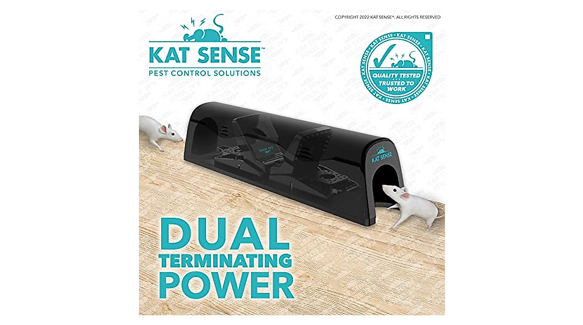 Kat Sense Heavy Duty Rat & Mouse Traps for Humane Pest Control