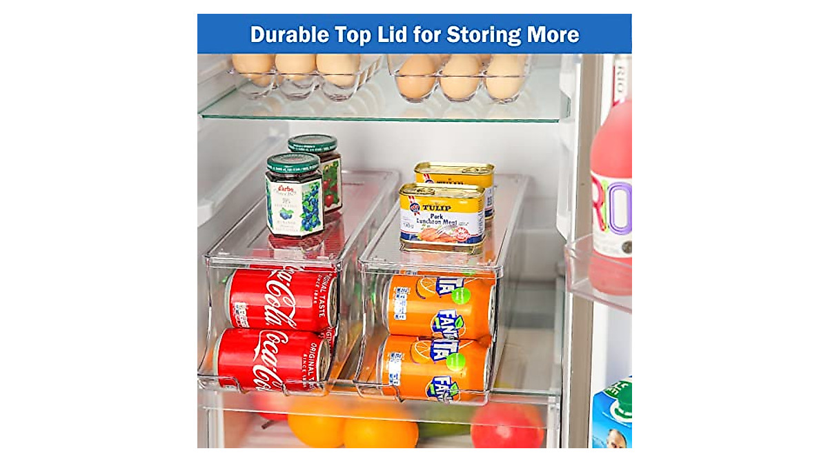 Puricon 2 Pack Soda Can Organizer Dispenser for Refrigerator & Pantry