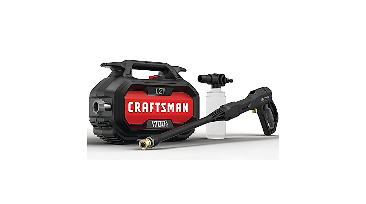 CRAFTSMAN 1700 PSI Electric Pressure Washer for Outdoor Cleaning
