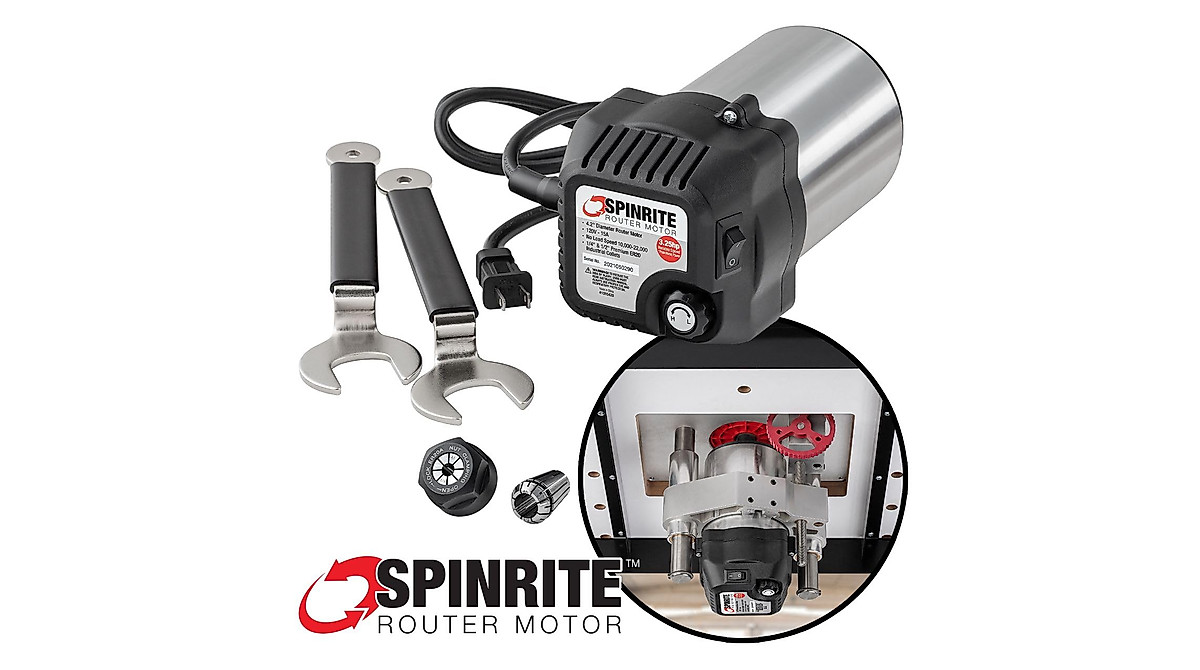 SpinRite 2.25HP Router Motor - Soft Start & Variable Speed