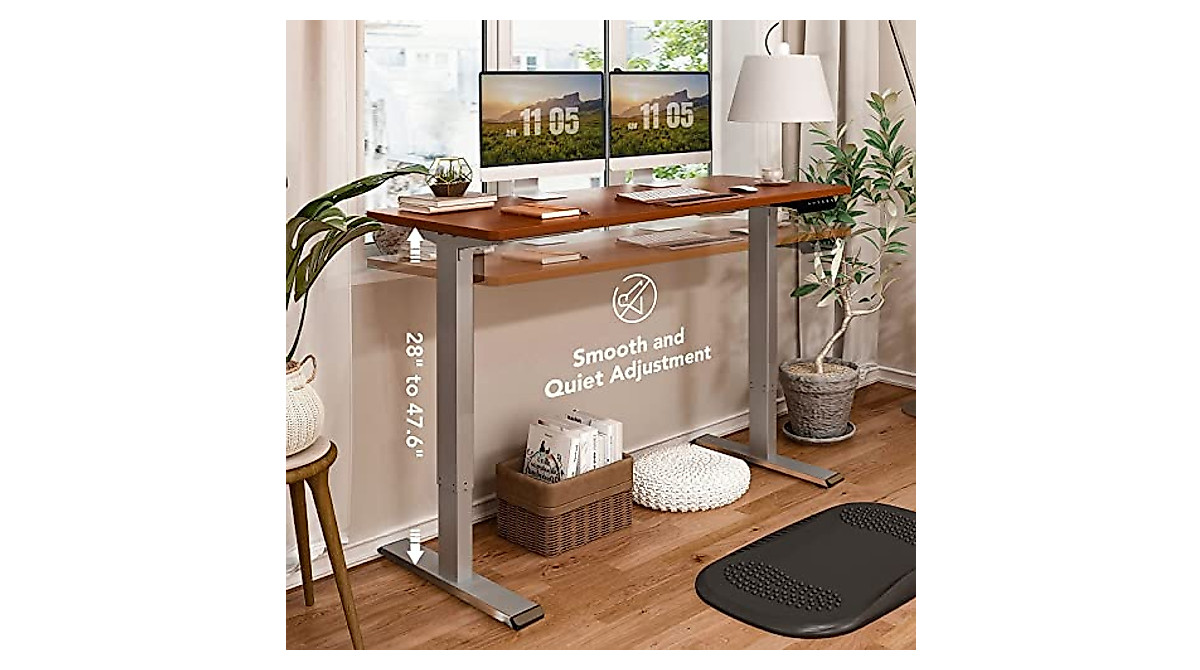 FLEXISPOT EN1 Height Adjustable Standing Desk | Ergonomic & Spacious