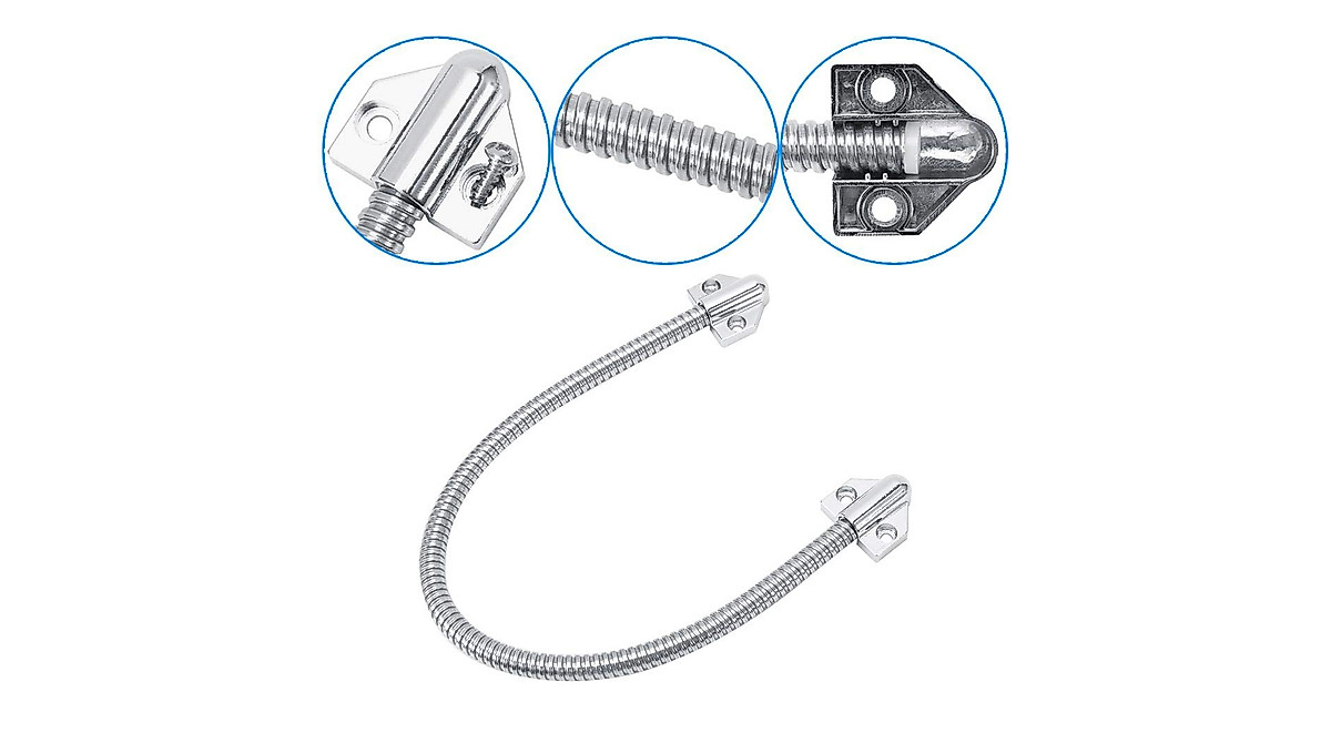 Heavy-Duty Armored Door Loop for Cable Protection - 40cm