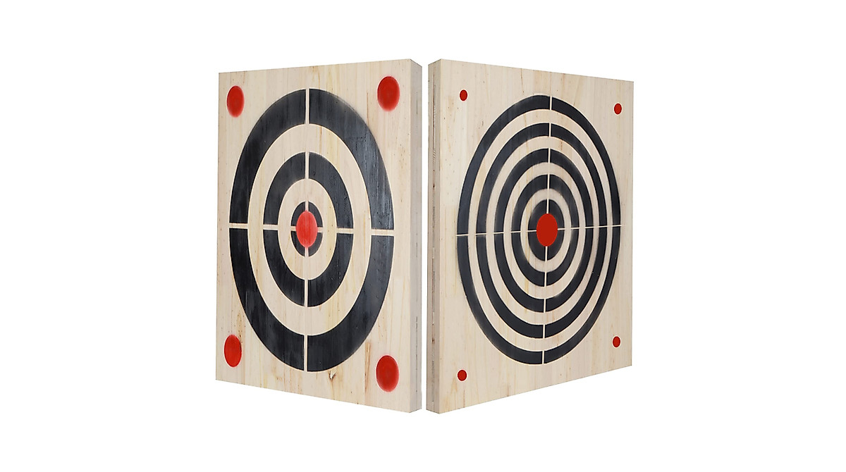 Heavy Wooden Axe & Knife Throwing Target for Thrill Seekers