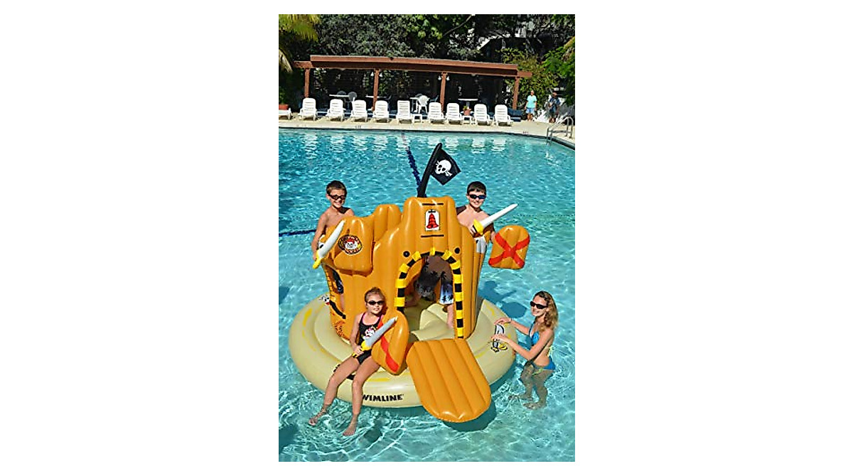 Swimline Pirate Island Pool Float - Fun & Adventure in Your Pool