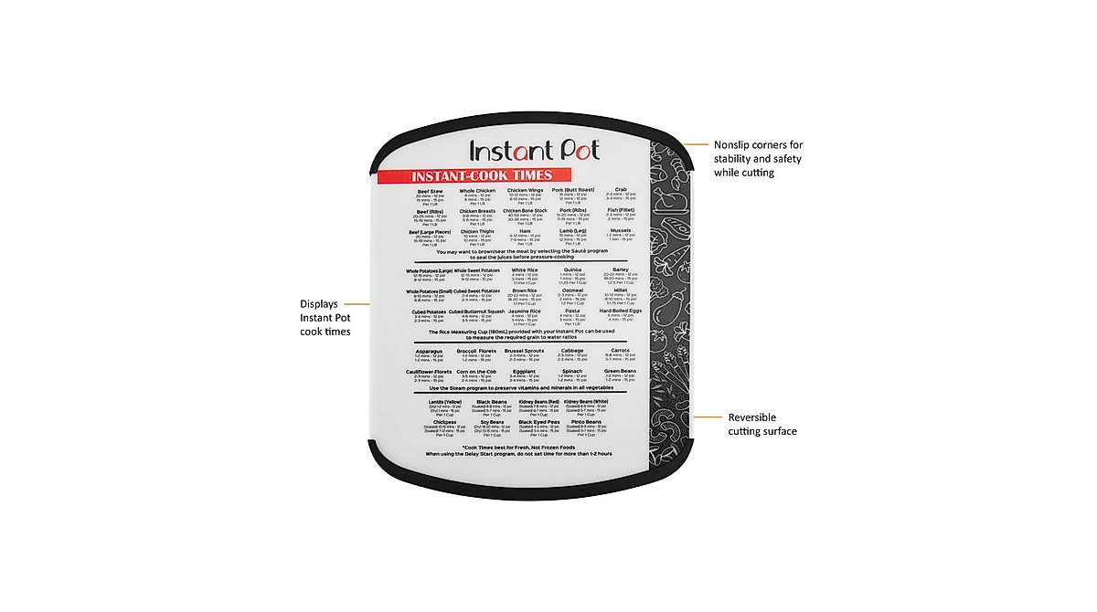 Instant Pot Official Cutting Board - Durable 11x14 Bamboo Accessory
