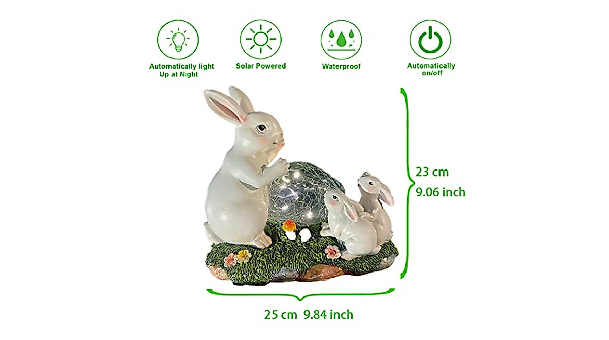 Solar Powered Bunny Garden Light Decor - Magical Outdoor LED Decor