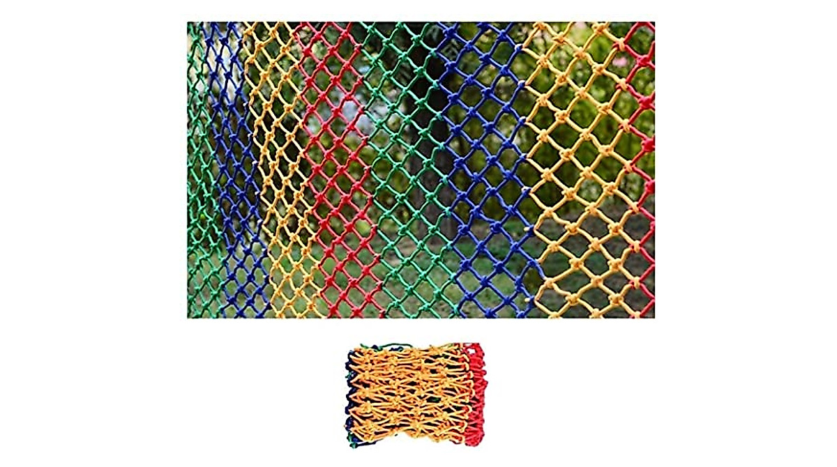 Colorful Outdoor Rope Net for Safety & Decor