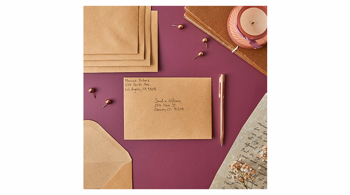 4x6 Kraft Paper Envelopes for Invitations and Cards - Pack of 50
