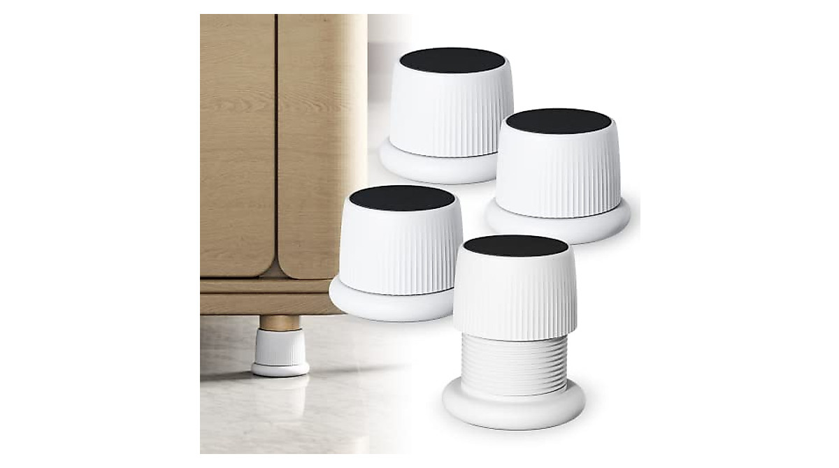 Adjustable Bed Risers - 1.6-2.6 Inch, Durable & Safe