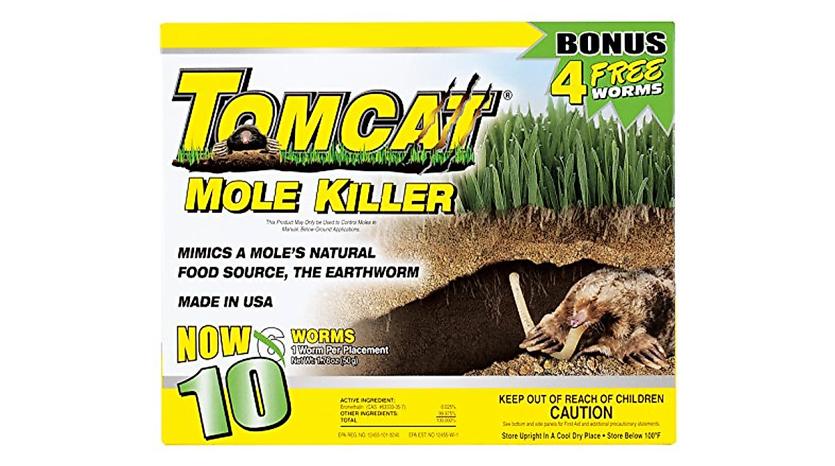 Tomcat Mole Killer - Effective Worm Bait for Moles