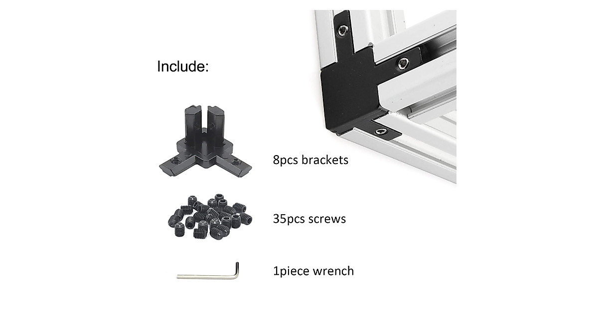 FORRCKY 8PCS 2020 Extrusion Cube Connectors