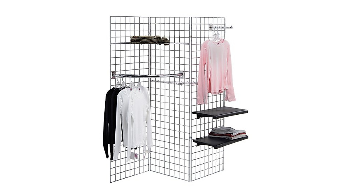 Only Garment Racks Grid Panels - Sturdy Retail Display