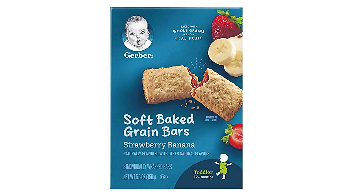 Gerber Soft Baked Grain Bars Variety Pack - Nutritious Toddler Snacks