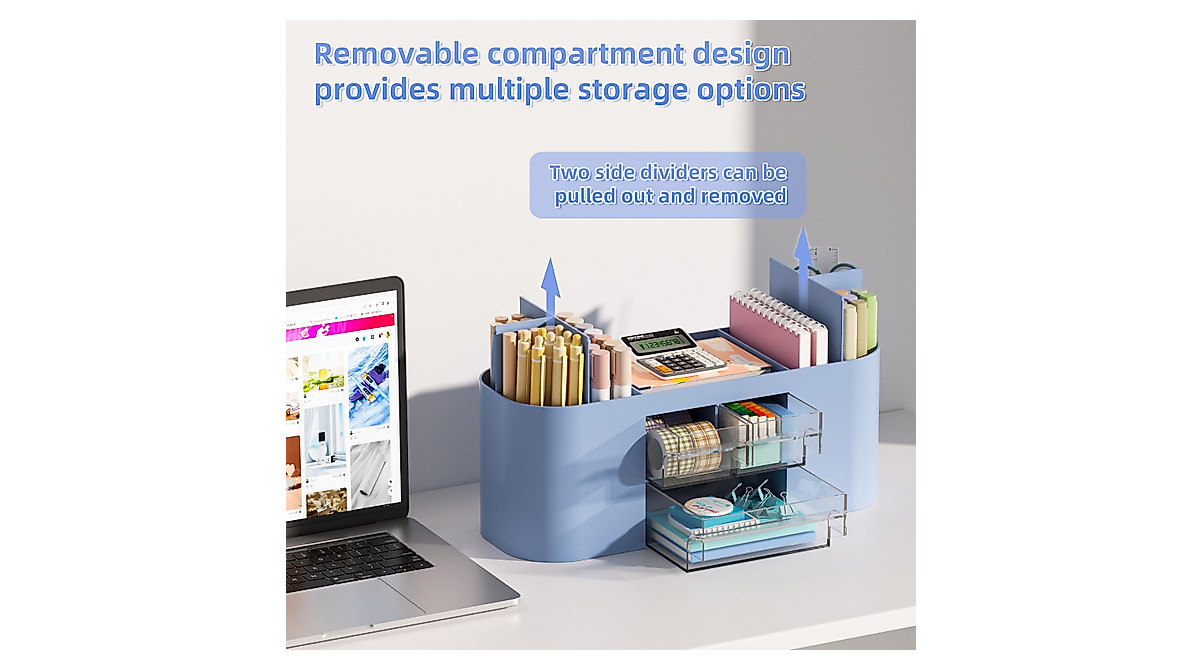 4-Compartment Magnetic File Holder for Organizing Mail