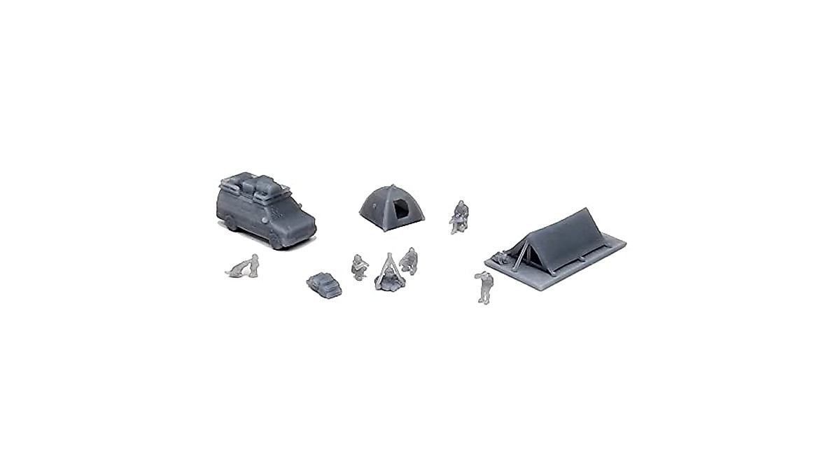 Outland Models N Scale Campsite Set for Model Railroads
