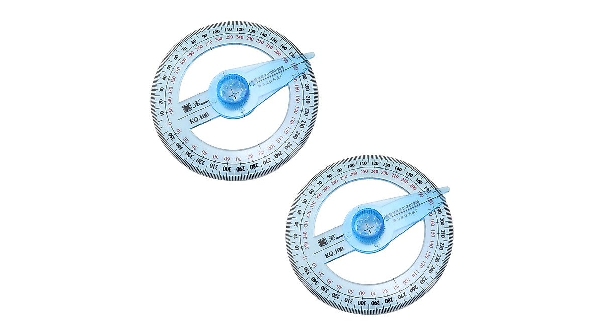 Wantane 360° Protractor with Swing Arm - 2PCS Set