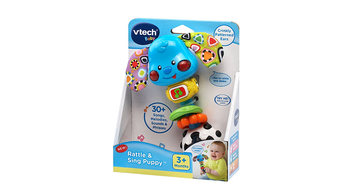 VTech Baby Rattle and Sing Puppy - Fun & Educational Toy for Babies
